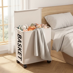 Foldable Large Capacity Storage Box with Lid & Wheels
