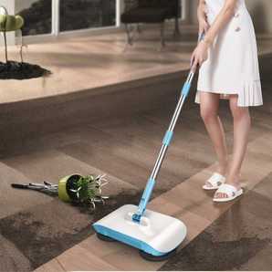 Household Manual Floor Sweeping Machine with Built-In Dustpan