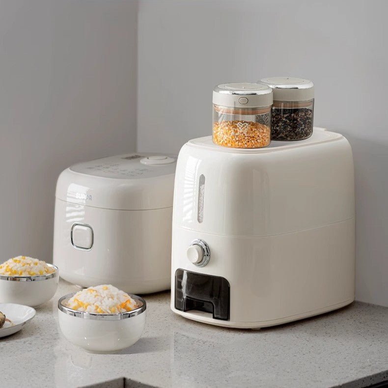 Airtight Rice Storage Multipurpose Container with Measuring Cup - Buy Now