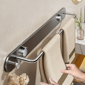 No-Drill Wall Mounted Bathroom & Kitchen Towel Rack