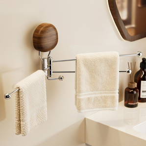 Punch-Free Stainless Steel Multi-Arm Towel Holder