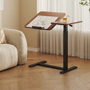 Height Adjustable Tilting Laptop Table with Split Desktop