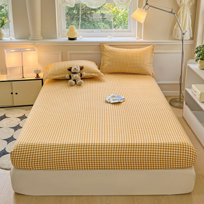 Premium Elastic Fitted Bedsheet Set with Pillow Covers
