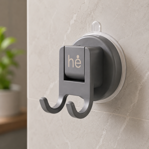 Wall-Mounted Suction Cup Double Hook