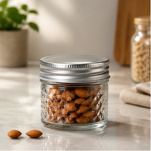 Glass Airtight Storage Jar with Sealing Lid (120ml)