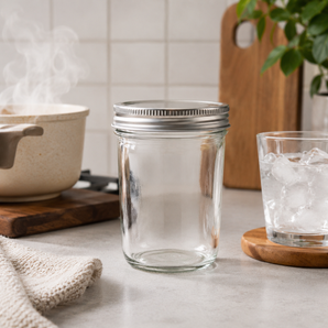 Multi-Purpose Airtight Glass Storage Jar with Sealing Lid(350ml)