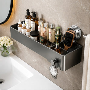 SuctionGrip Aluminum Wall Storage Rack