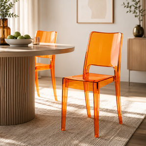 Modern Transparent Chair with Seamless Design