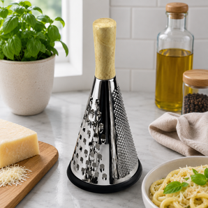 Premium Wooden Handle Handheld Food Shredder & Grater