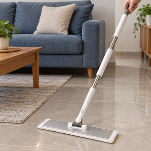 Adjustable Long-Handle Flat Floor Cleaning Mop