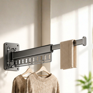 Telescopic Wall-Mounted Clothes Drying Rack