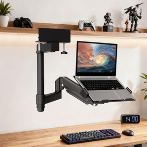 Dual Use Adjustable Monitor & Laptop Arm Stand