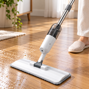 Large Flat Spray Mop with Rotating Head Floor Cleaner