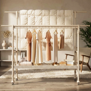 Floor Standing Telescopic Folding Clothes Drying Rack