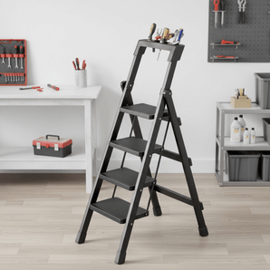 Heavy Duty Metal Folding Multi-Step Ladder