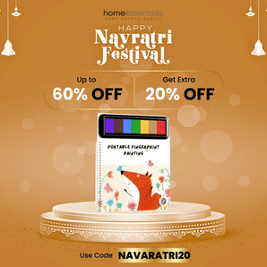 Lightweight Kids Fingerprint Activities Paint Book {NAVARATRI SALE 20% OFF} - USE CODE 🏷️ "NAVARATRI20"