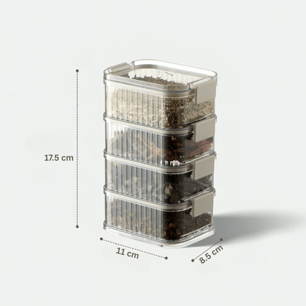 Stack Food Container Transparent Stacking Food Storage Containers