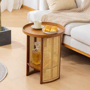 Minimalist Rattan Sofa & Bedside Table