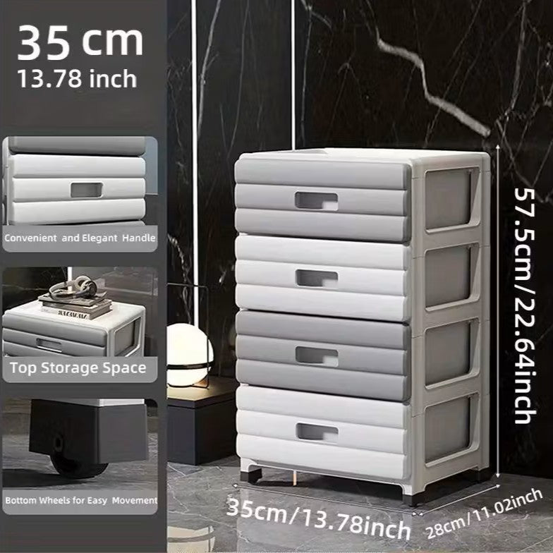 Compact Draws Modern Compact Rolling Drawer Organizer (35cm)
