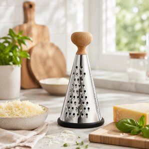 Modern Multi-Purpose Disc Handle Cone Grater