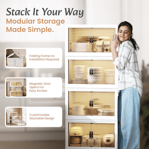 Modular Stackable Storage Wardrobe