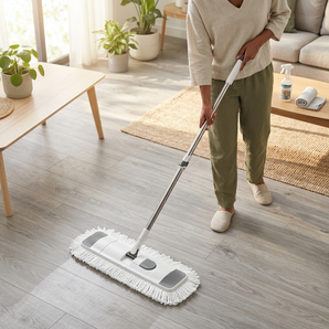 Flat Microfiber Mop with 360° Rotating Head