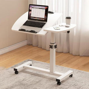 Multi-Angle Adjustable Rolling Bedside Work Table