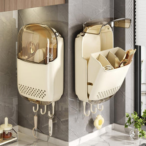 Wall-Mounted Kitchen Cutlery Storage Box