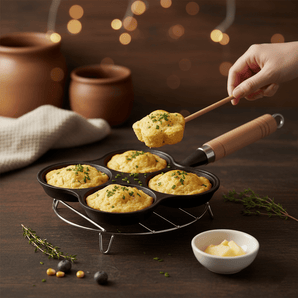 Multi-Cup Cast Iron Pancake Cooking Pan(18cm)