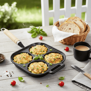 Multi-Hole Non-Stick Cast Iron Square Pancake Maker(19cm)