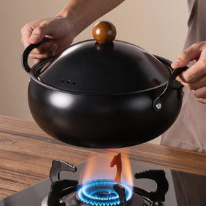 Multi-Purpose Non Stick Iron Cooking Pot with Double Handles