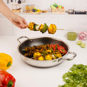 Multi-Purpose Stainless Steel Honeycomb Cooking Pot(28cm)