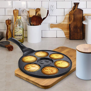 Multi-Section Emoji Non-Stick Pancake Frying Pan