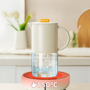 Multi-Use Borosilicate Glass Cold Kettle with Auto Lid (1800 ml)