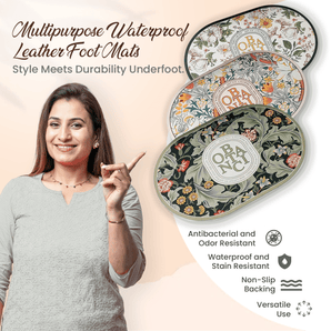 Multipurpose Waterproof Leather Foot Mats