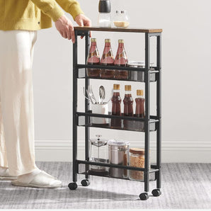 Narrow Gap Space-Saving Storage Organizer Cart