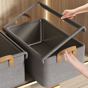 Fold & Stack Dustproof Storage Basket
