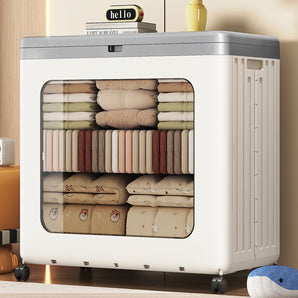 Multi-Purpose Rolling Storage Bin with Flip Lid