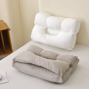 100% Cotton Dual-Comfort Neck Support Pillow