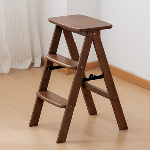 Compact Climb Utility Nanmu Wood Step Stool(63cm)