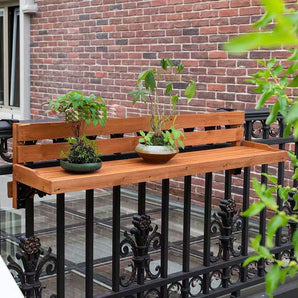 Adjustable Hanging Balcony Coffee and Flower Table