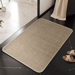 Beige Quick-Dry Non-Slip Floor Mat