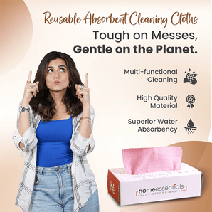 Reusable Absorbent Cleaning Cloths - 20 PCS BOX