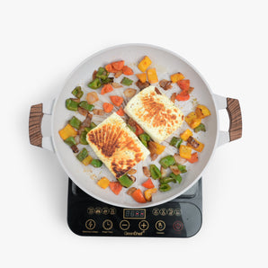 Non-Stick Aluminum Medical Stone Grill Pan(33cm)