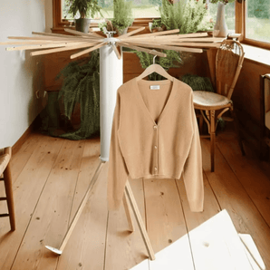 360-Degree Rotating Foldable Laundry Drying Rack