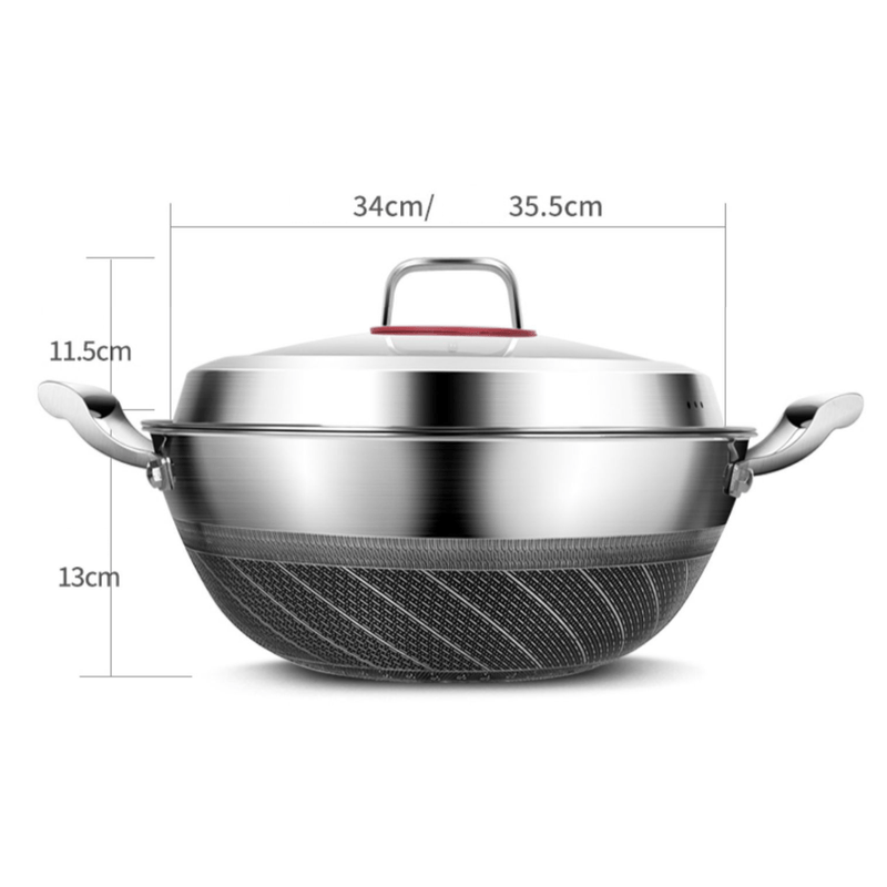 Stainless Steel Large Non-Stick Pot