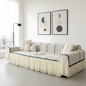 Elegance Chenille Grey Sofa Cover : [EM-SC-42]
