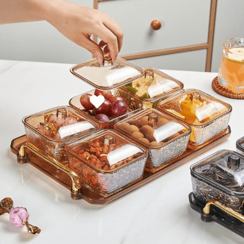 Luxury Serving Tray With Bowls & Lid – HOME ESSENTIALS