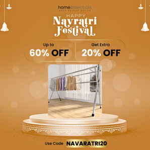 Versatile Indoor/Outdoor Clothes Drying Rack {NAVARATRI SALE 20% OFF} - USE CODE 🏷️ "NAVARATRI20"