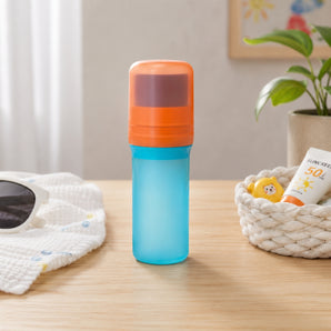 Spill-Proof Kids Sunscreen Roller Bottle with Soft Sponge